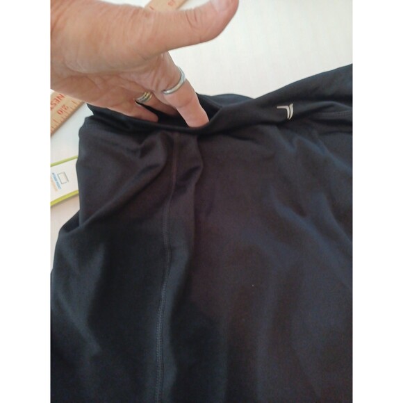 Old Navy NWT compression skirt legging 1-piece combo women L black active sport - Picture 8 of 11